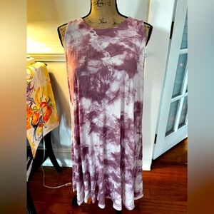 Old Navy Pink Tie Dye Casual Dress - Size XL